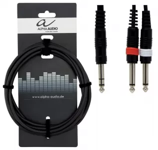 190100 cablu jk6.3-2xjk6.3 1.5ml stereo-mono basic 33260    