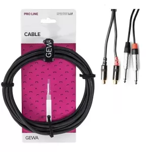 190799 Alpha Audio cablu 2xjk6.3-2rca 3m mo (t-t) * 46562