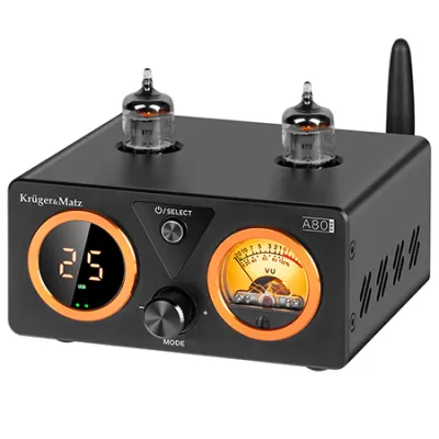 Amplificator stereo cu lampi 2X100W A80 PRO KRUGER&MATZ KM0571