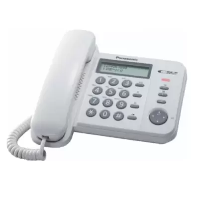 Telefon analogic linie fixa Panasonic KX-TS560FXW alb * 47841                                                                                                                                           