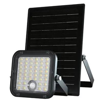 REFLECTOR LED SOLAR 30W 4800LM 3IN1 - NEGRU